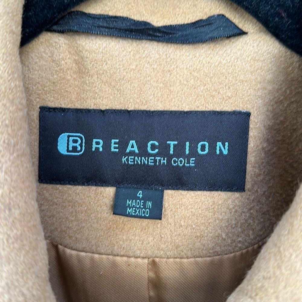 Camel Colored Kenneth Cole Wool Blend Topcoat. - image 3
